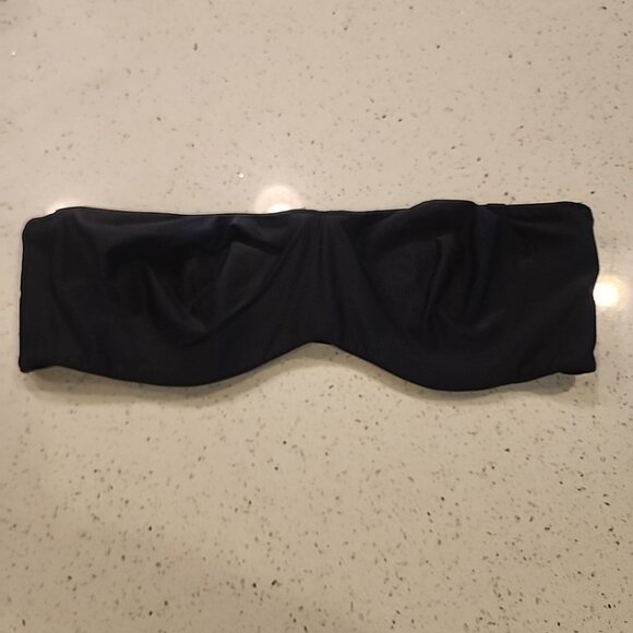 Lilyette Strapless Bra 40C Black Underwire Unlined 939 *no Straps* - Picture 1 of 3